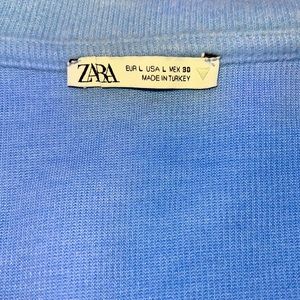 Baby blue ZARA large sweater shirt